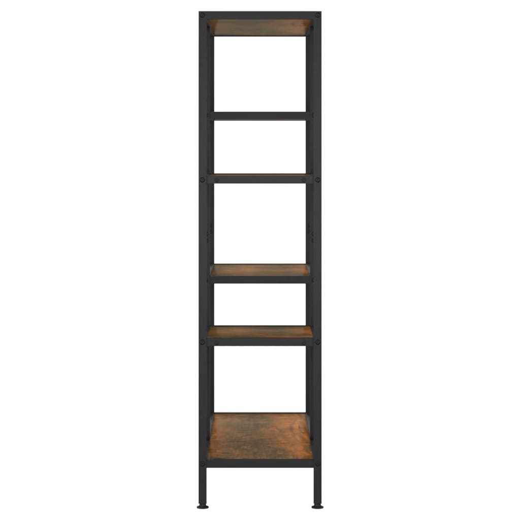 Boekenkast 80X30X Staal En Bewerkt Hout 120 cm