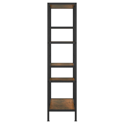 Boekenkast 80X30X Staal En Bewerkt Hout 120 cm