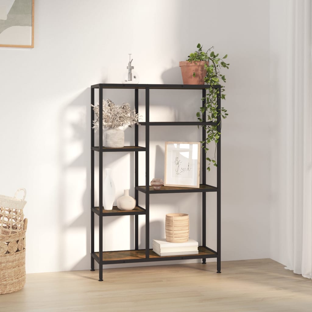 Boekenkast 80X30X Staal En Bewerkt Hout 120 cm