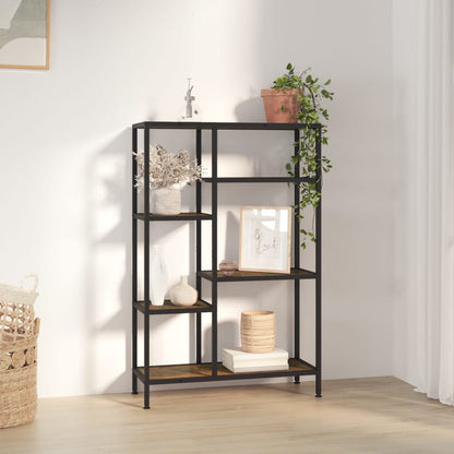 Boekenkast 80X30X Staal En Bewerkt Hout 120 cm