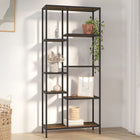 Bookcase 80x30x180 cm steel and engineered wood