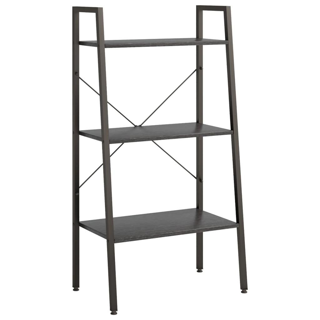 Opbergmeubel Met 3 Lagen 56 x 35 x 108 cm Zwart