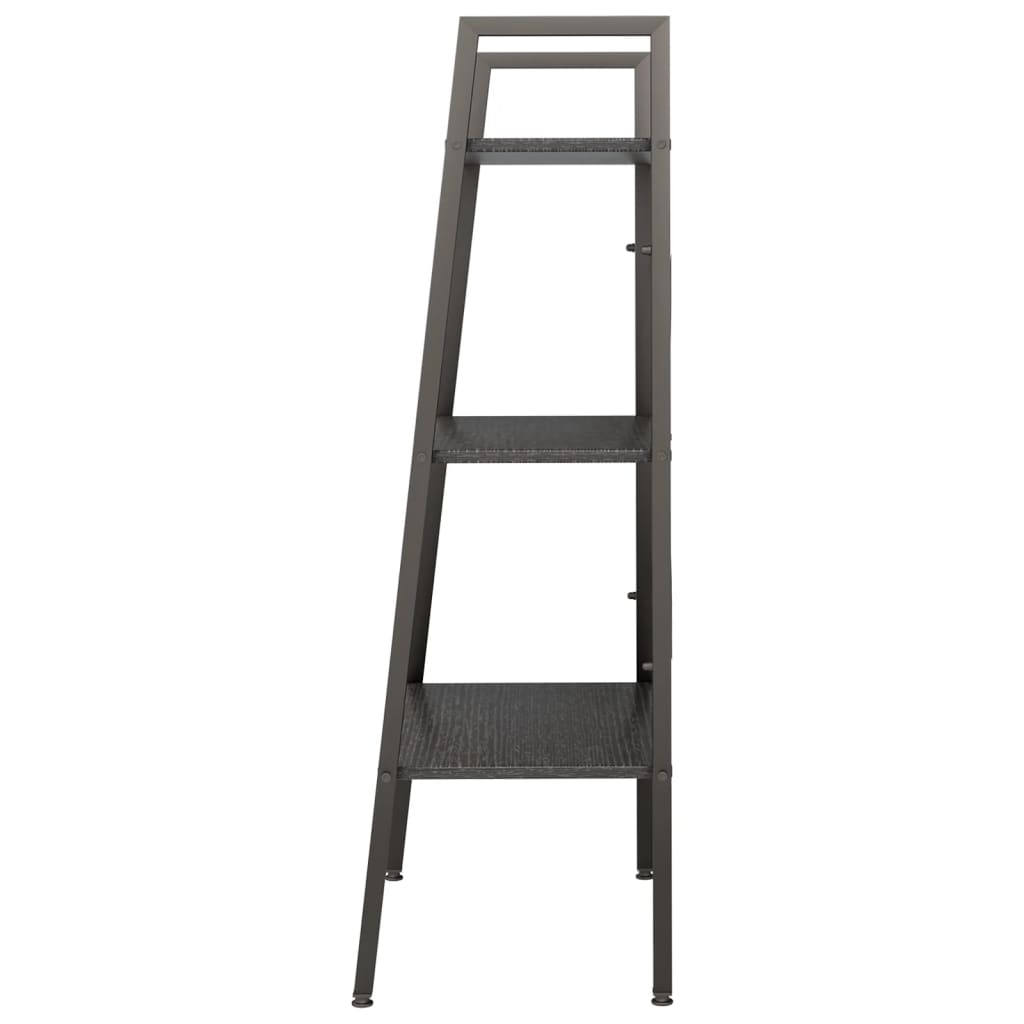 Opbergmeubel Met 3 Lagen 56 x 35 x 108 cm Zwart
