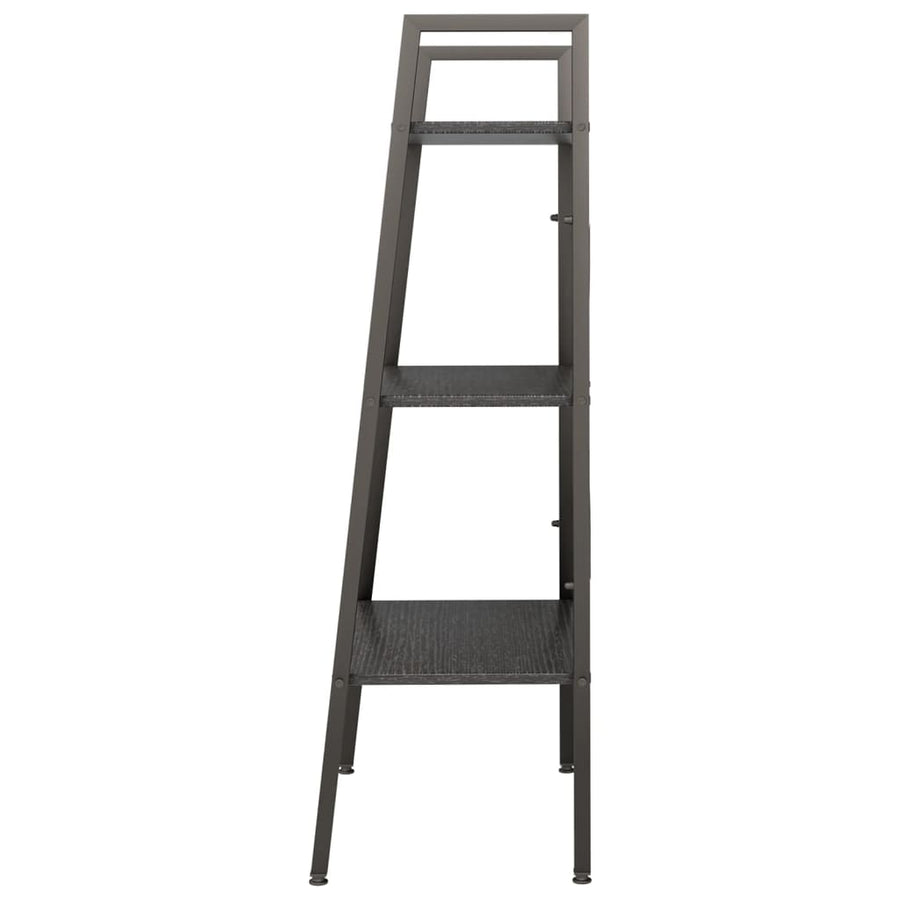 Opbergmeubel Met 3 Lagen 56 x 35 x 108 cm Zwart