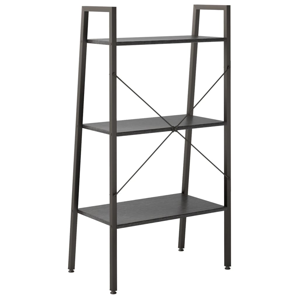 Opbergmeubel Met 3 Lagen 56 x 35 x 108 cm Zwart