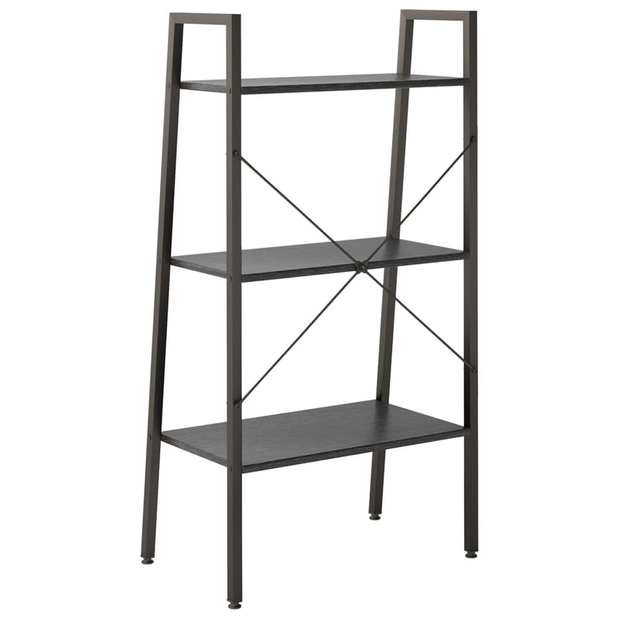Opbergmeubel Met 3 Lagen 56 x 35 x 108 cm Zwart