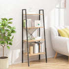 Ladderrek 56x35x140 cm lichtbruin zwart
