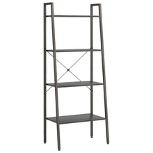 Opbergmeubel Met 4 Schappen 56X35X140 Cm Zwart