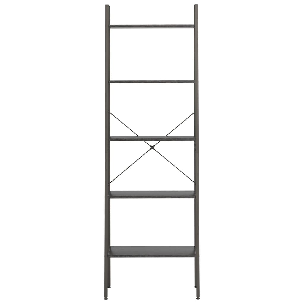 Opbergmeubel Met 5 Lagen 56X35X174 Cm Zwart