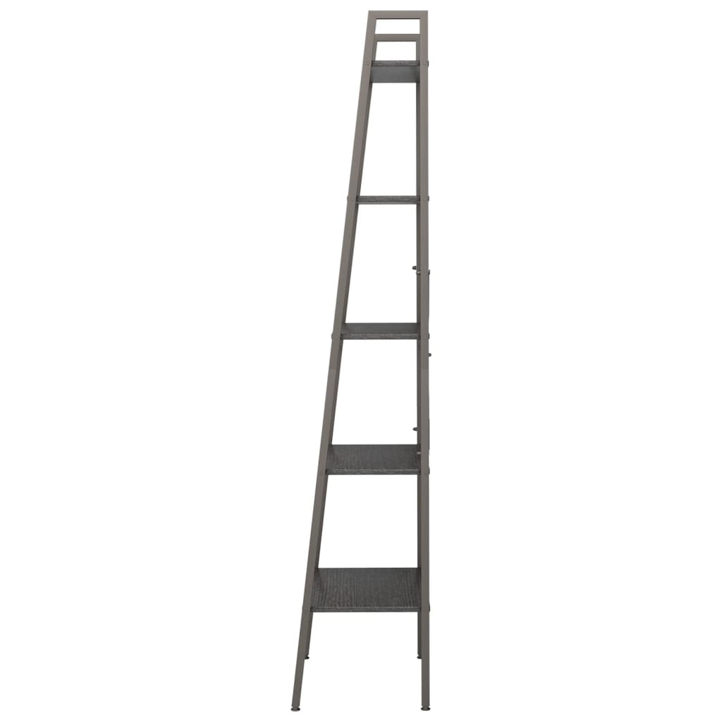 Opbergmeubel Met 5 Lagen 56X35X174 Cm Zwart