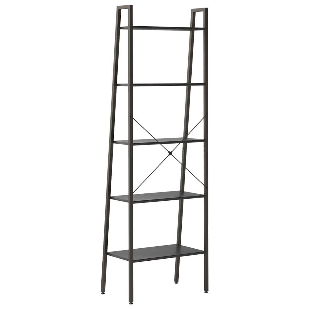 Opbergmeubel Met 5 Lagen 56X35X174 Cm Zwart