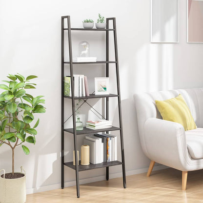 Opbergmeubel Met 5 Lagen 56X35X174 Cm Zwart