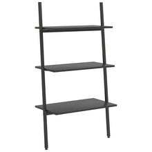 Ladderrek Met 3 Schappen 64 x 34 x 116 cm Zwart