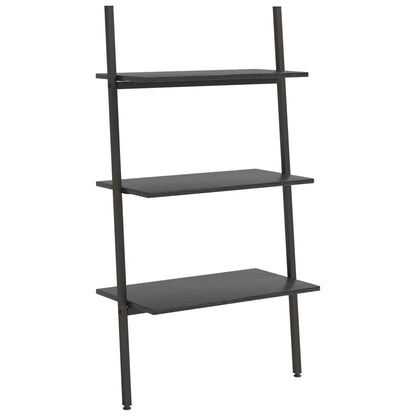 Ladderrek Met 3 Schappen 64 x 34 x 116 cm Zwart