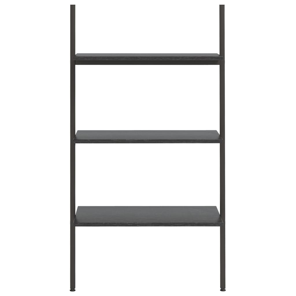 Ladderrek Met 3 Schappen 64 x 34 x 116 cm Zwart