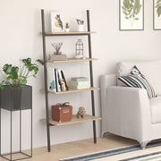 Ladderrek 64x34x150,5 cm lichtbruin zwart