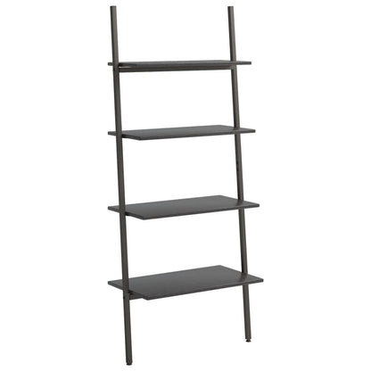Ladderrek Met 4 Schappen 64X34X150,5 Cm Zwart
