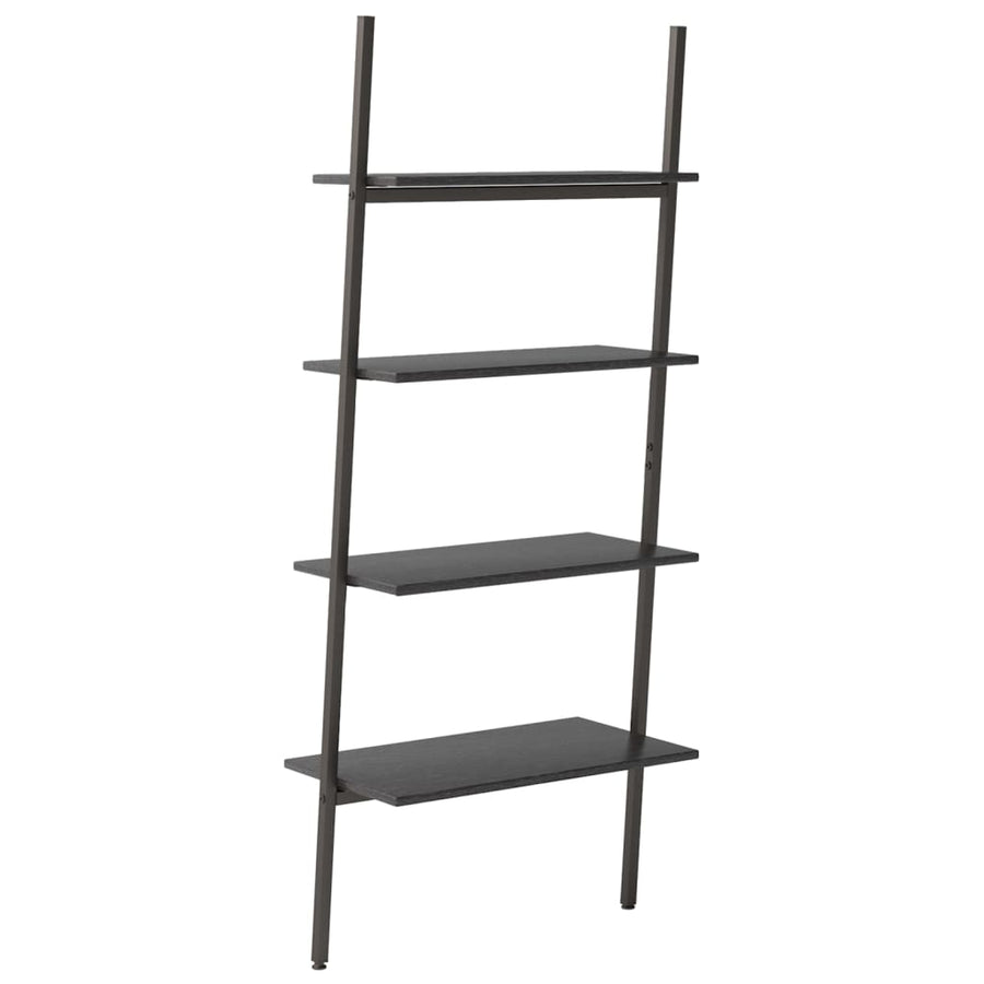 Ladderrek Met 4 Schappen 64X34X150,5 Cm Zwart