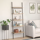 Ladderrek 64x34x185,5 cm lichtbruin zwart