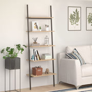 Ladderrek 64x34x185,5 cm lichtbruin zwart