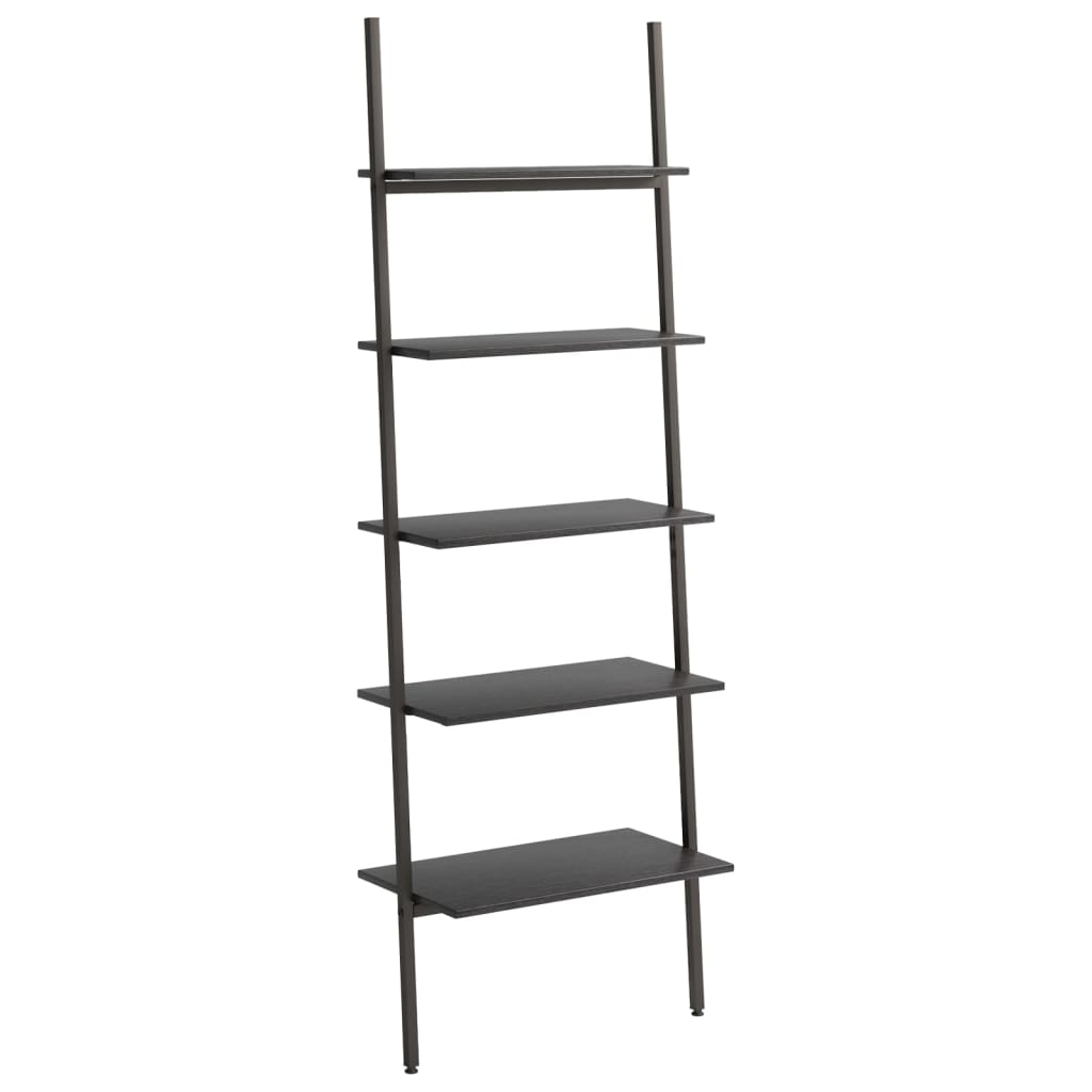Ladderrek Met 5 Schappen 64X34X185,5 Cm Zwart