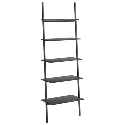 Ladderrek Met 5 Schappen 64X34X185,5 Cm Zwart