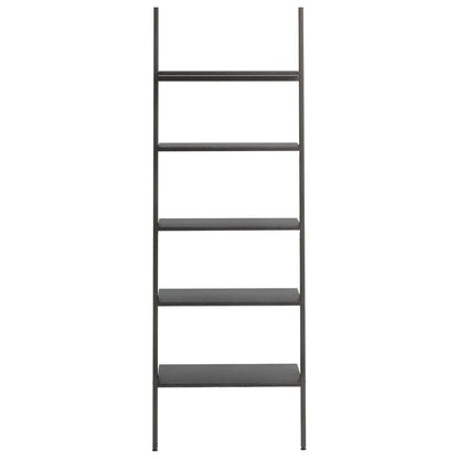 Ladderrek Met 5 Schappen 64X34X185,5 Cm Zwart