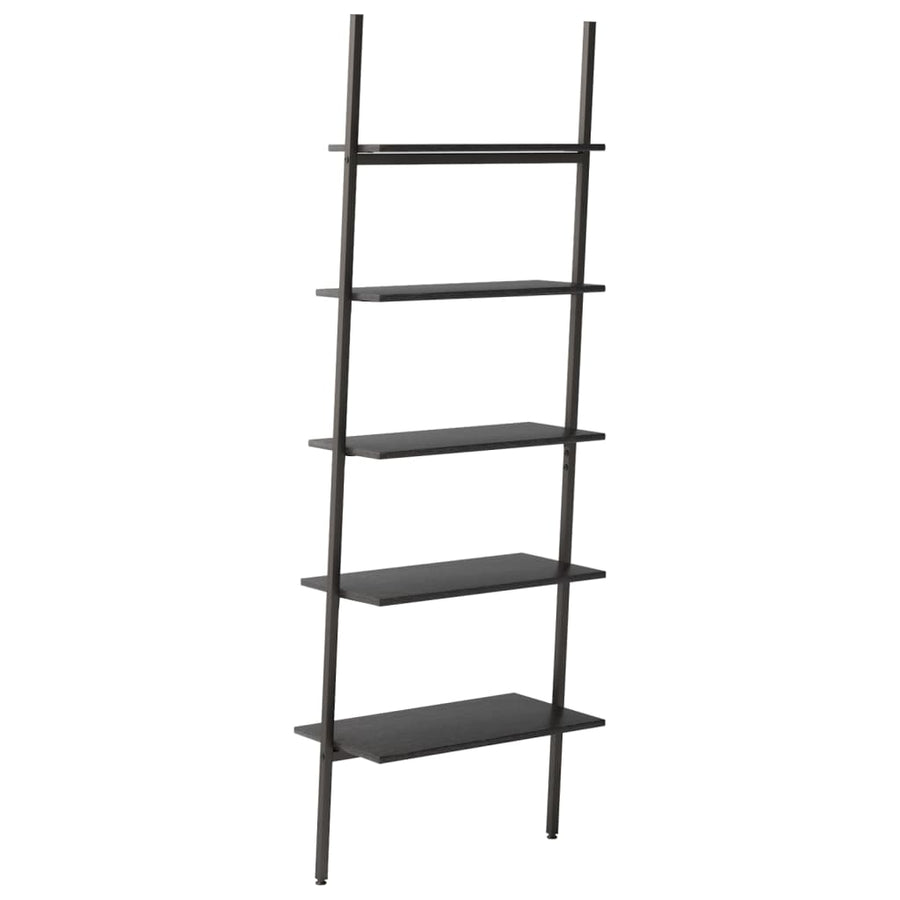 Ladderrek Met 5 Schappen 64X34X185,5 Cm Zwart