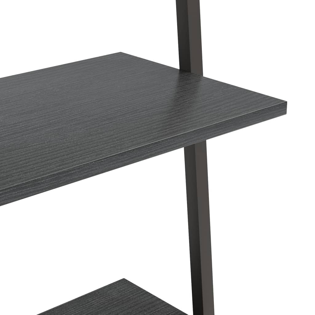 Ladderrek Met 5 Schappen 64X34X185,5 Cm Zwart