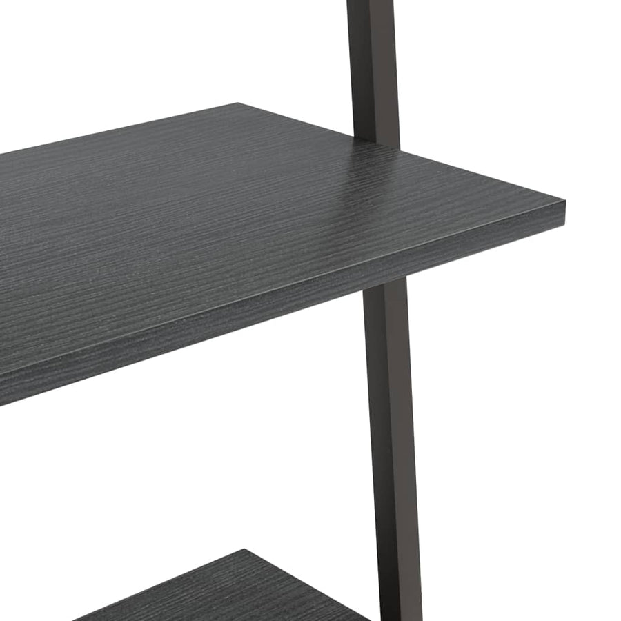 Ladderrek Met 5 Schappen 64X34X185,5 Cm Zwart