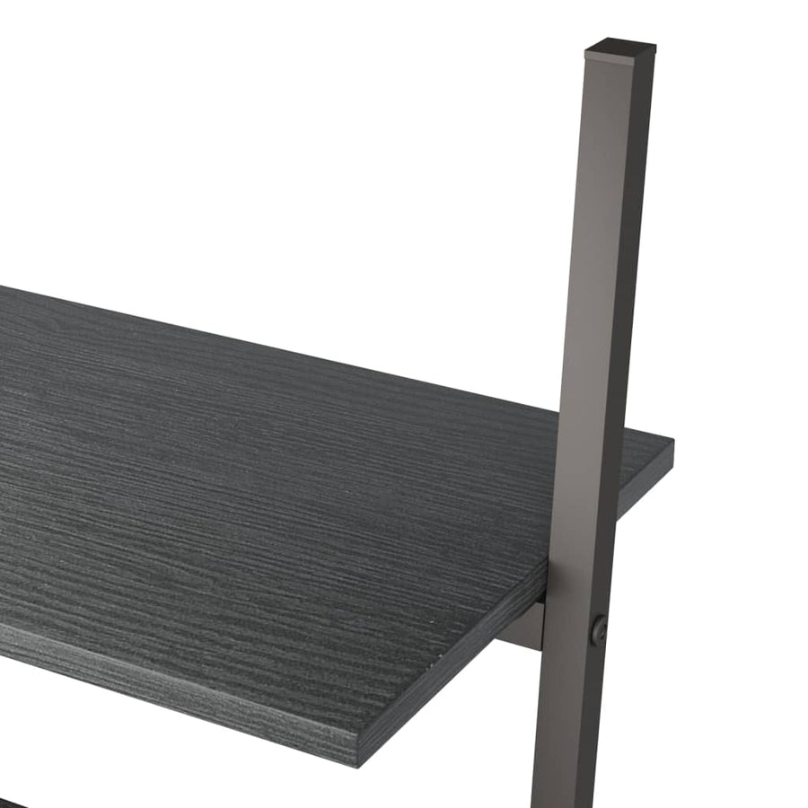 Ladderrek Met 5 Schappen 64X34X185,5 Cm Zwart
