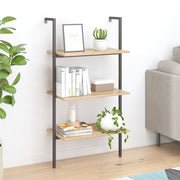 Ladderrek 64x35x120,5 cm lichtbruin zwart