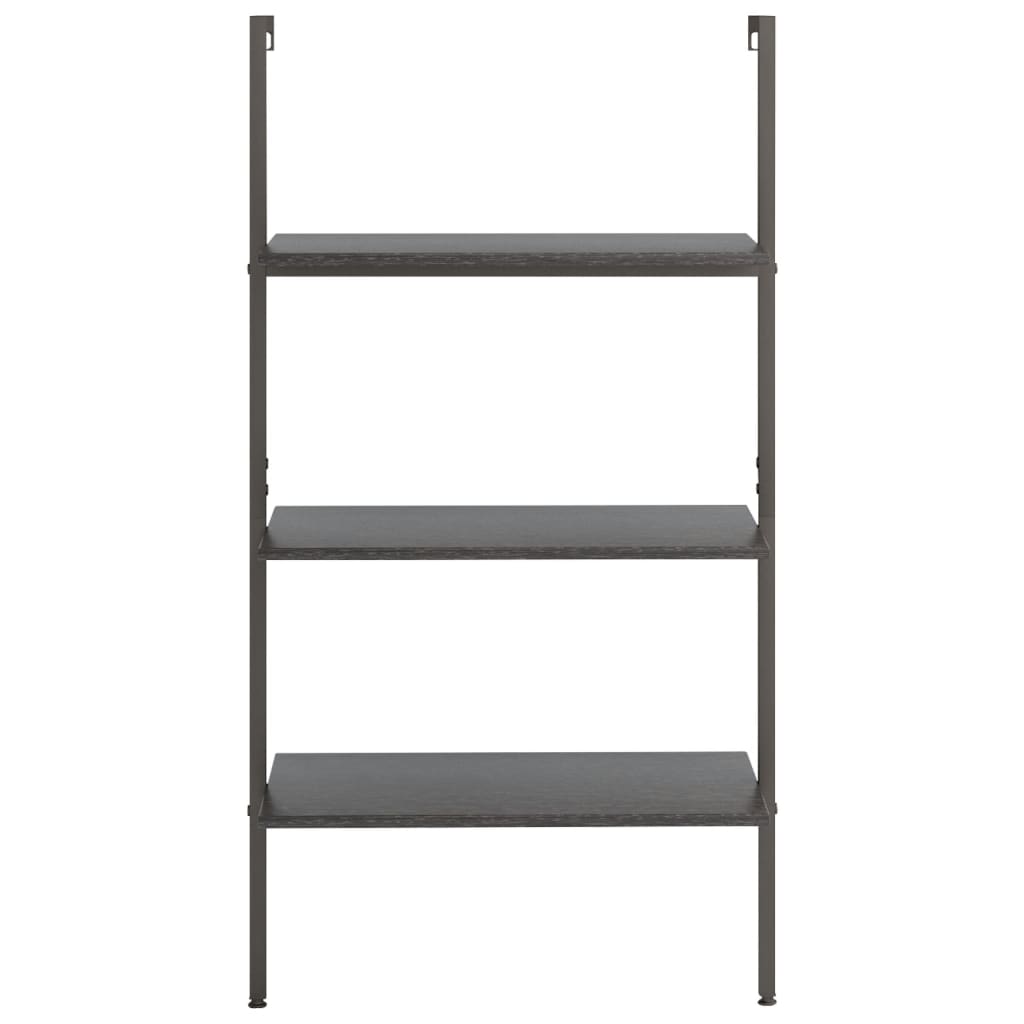 Ladderrek Met 3 Schappen 64X35X120,5 Cm Zwart