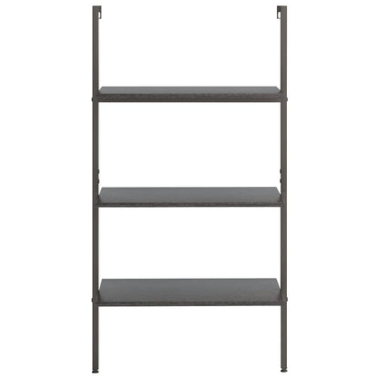 Ladderrek Met 3 Schappen 64X35X120,5 Cm Zwart