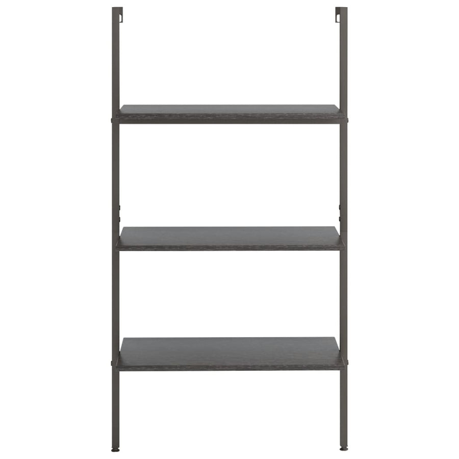 Ladderrek Met 3 Schappen 64X35X120,5 Cm Zwart