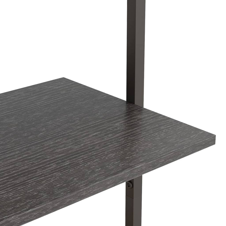 Ladderrek Met 3 Schappen 64X35X120,5 Cm Zwart