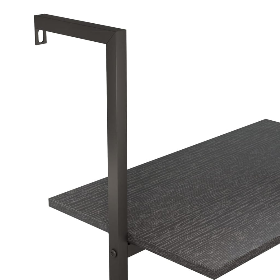 Ladderrek Met 3 Schappen 64X35X120,5 Cm Zwart