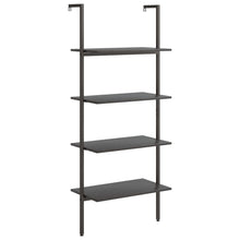 Ladderrek Met 4 Schappen 64X35X152,5 Cm Zwart