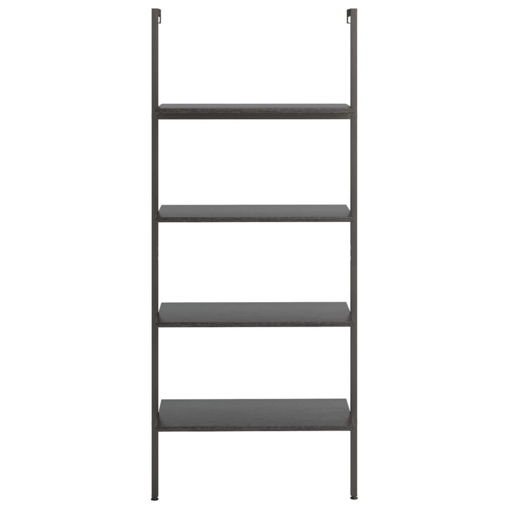 Ladderrek Met 4 Schappen 64X35X152,5 Cm Zwart