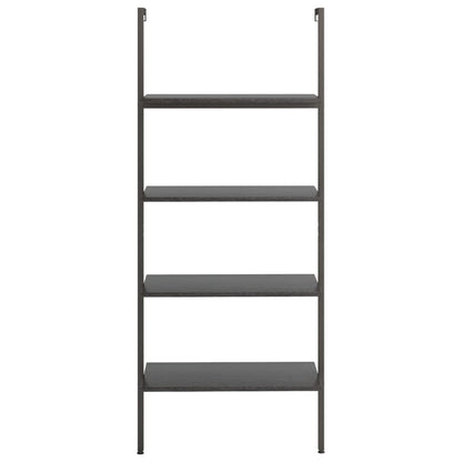 Ladderrek Met 4 Schappen 64X35X152,5 Cm Zwart