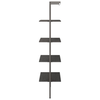 Ladderrek Met 4 Schappen 64X35X152,5 Cm Zwart
