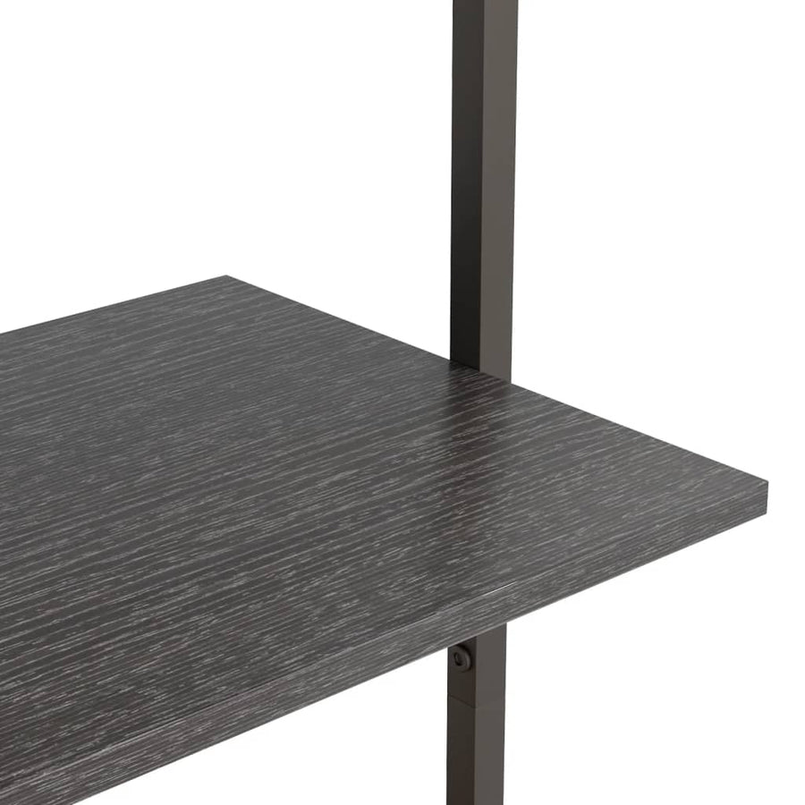 Ladderrek Met 4 Schappen 64X35X152,5 Cm Zwart