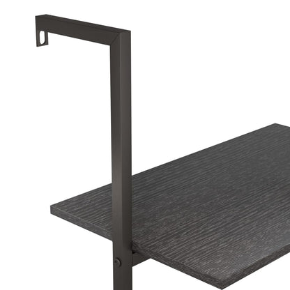 Ladderrek Met 4 Schappen 64X35X152,5 Cm Zwart
