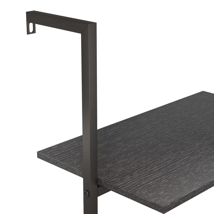 Ladderrek Met 4 Schappen 64X35X152,5 Cm Zwart