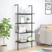 Ladderrek 64x35x152,5 cm zwart