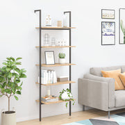 Ladderrek 64x35x185 cm lichtbruin zwart