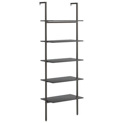 Ladderrek Met 5 Schappen 64X35X185 Cm Zwart
