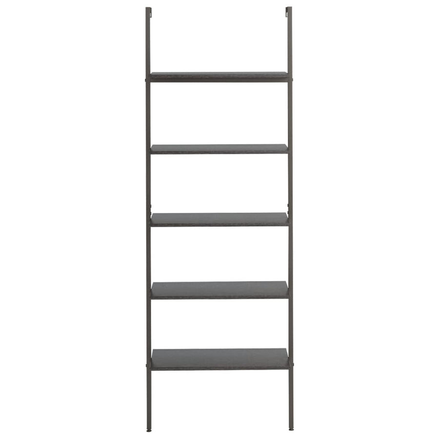 Ladderrek Met 5 Schappen 64X35X185 Cm Zwart