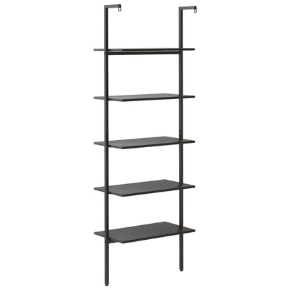 Ladderrek Met 5 Schappen 64X35X185 Cm Zwart