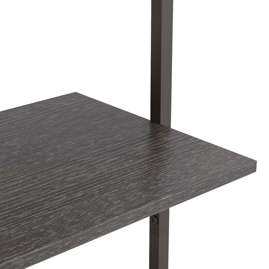 Ladderrek Met 5 Schappen 64X35X185 Cm Zwart